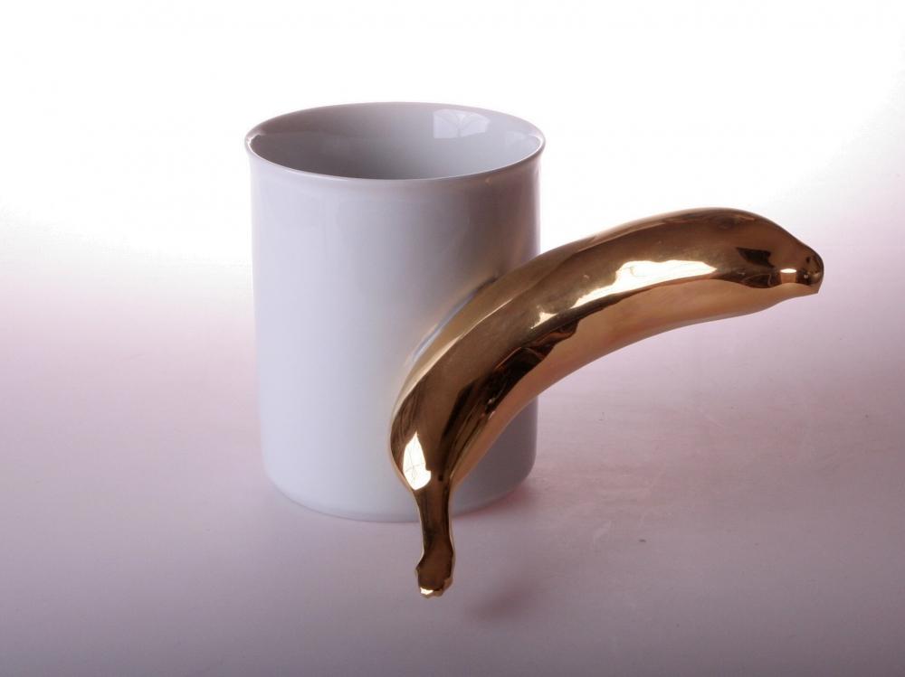 Black &amp; White Retro Style Porcelain Cup &