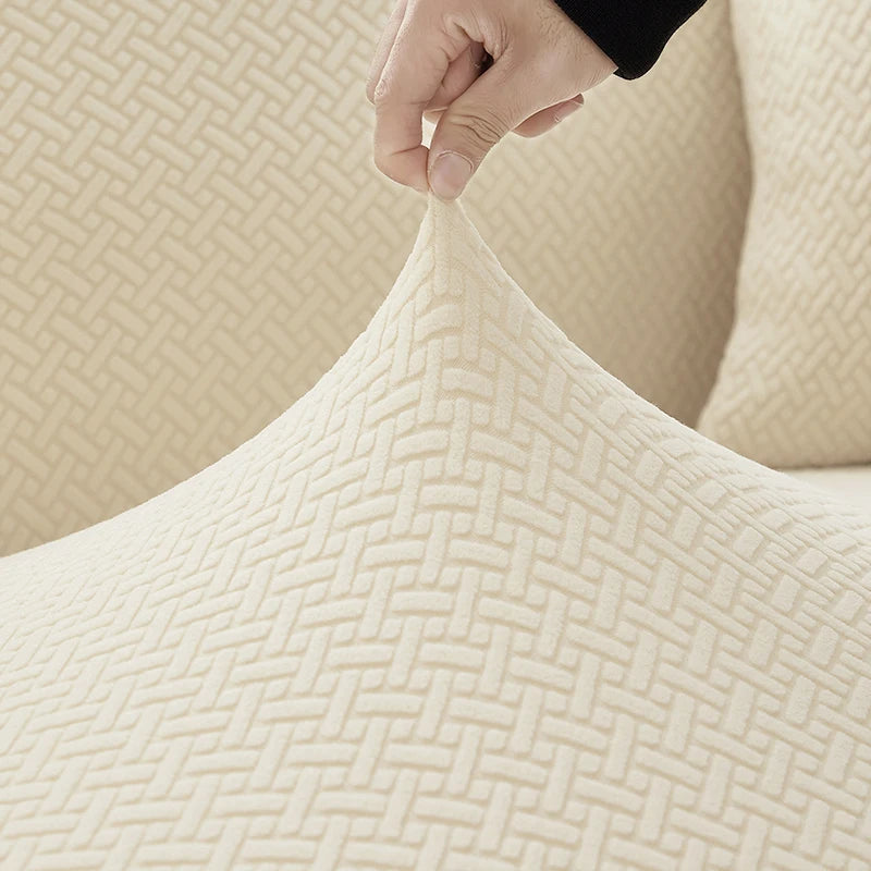 Jacquard Elastic Sofa Cover For Living Room Slipcovers Stretch Polar
