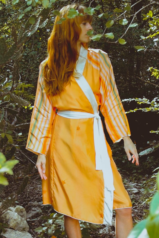 The Rigel Robe in Yucatan Rainbow