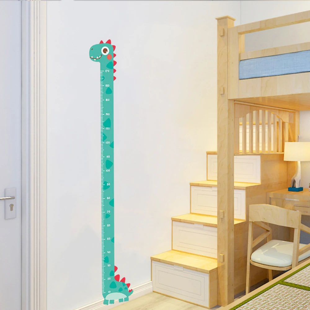 Cute Cartoon Height Sticker Unicorn Dinosaur Giraffe Wall Height