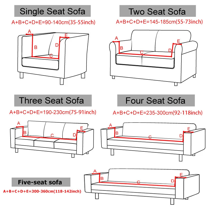 Jacquard Elastic Sofa Cover For Living Room Slipcovers Stretch Polar