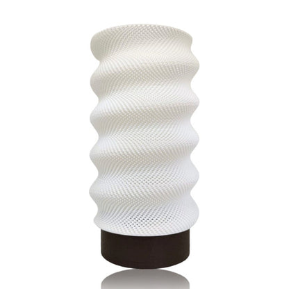 Azure Pontus Lumina Twist portable table lamp in brown with a sleek, modern design and adjustable lighting features.