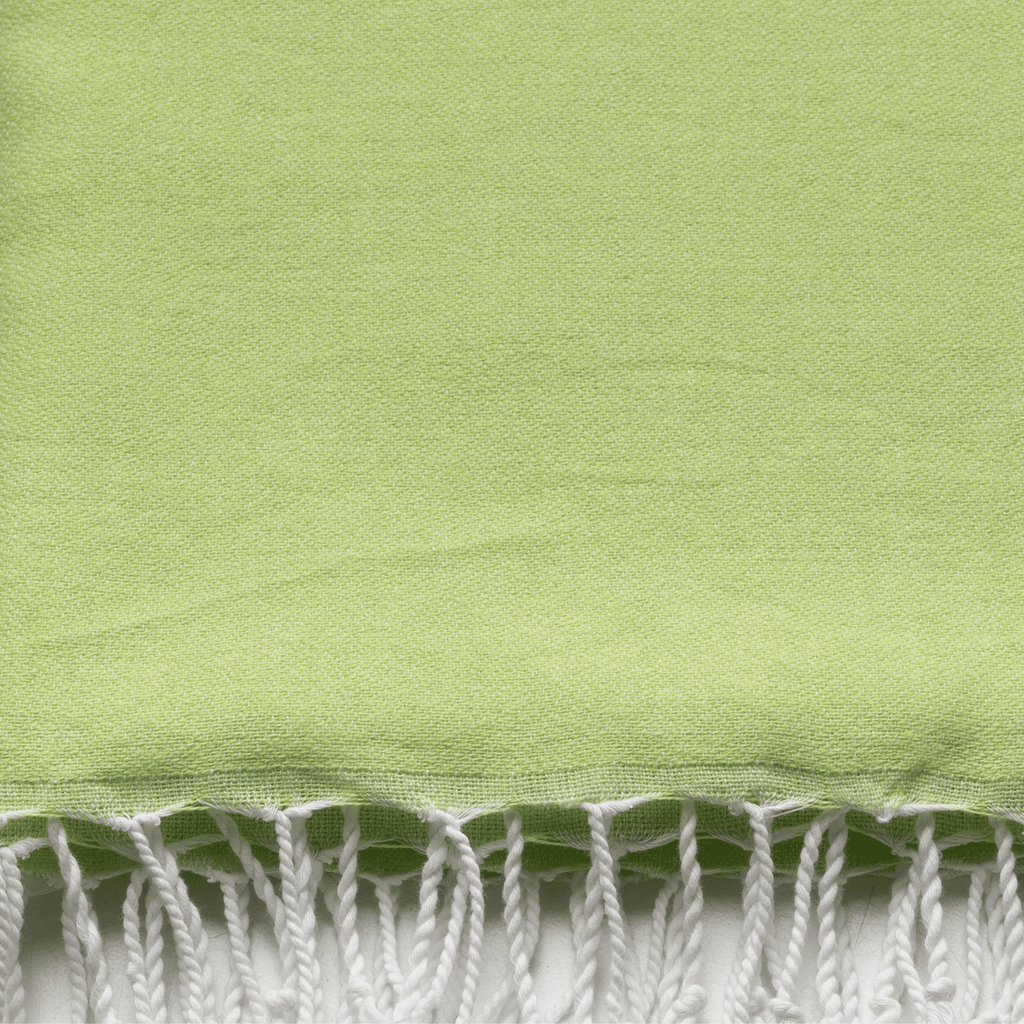 2-in-1 Hammam Towel Bag Neon Mint & Lime – Recycled Cotton