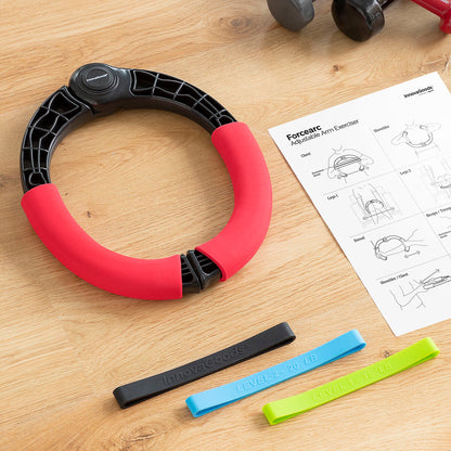 Adjustable arm exerciser with resistance bands and exercise guide from Bigbuy, designed for strength training and muscle toning.