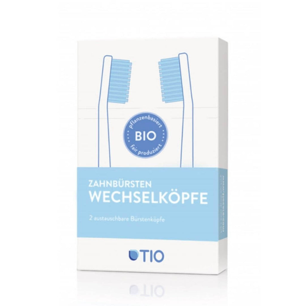 2er-Pack Wechselköpfe für nachhaltige Zahnbürste - Silber