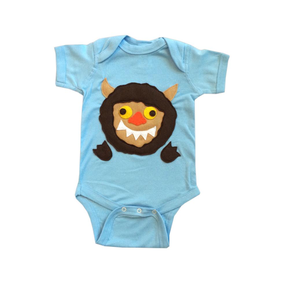 A Wild Boy &amp; A Wild Monster Infant Bodysuits Combo