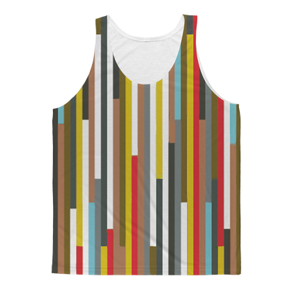 Sky Felix abstract art sublimation adult tank top, stylish T-shirt with vibrant colorful design and classic fit.
