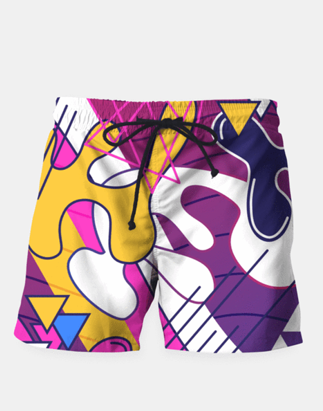 Abstract colorful art Shorts