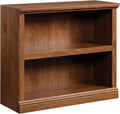 Two Tier Wooden Bookcase With Adjustable Shelf In Oiled Oak For Home