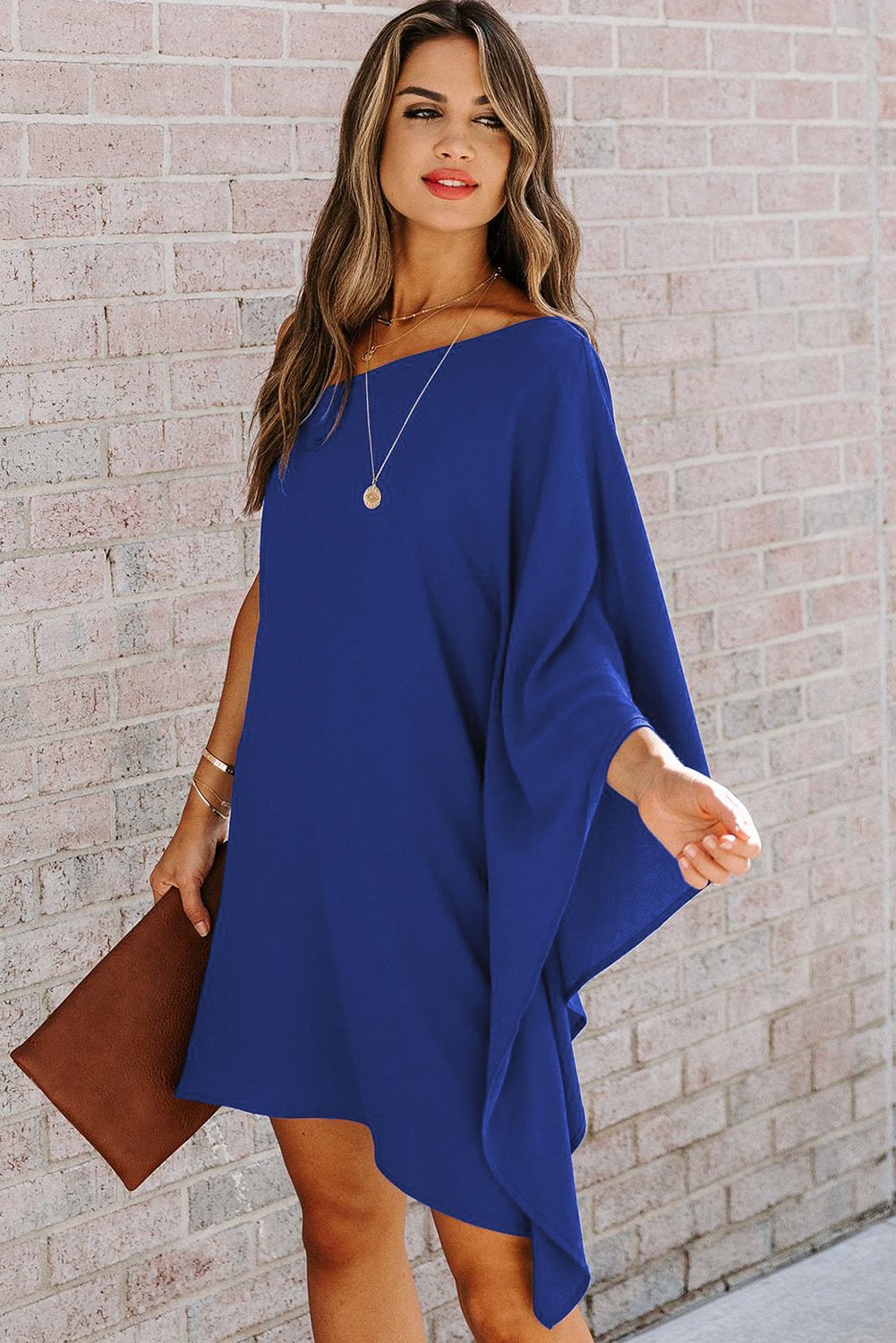 Side To Side One Shoulder Statement Mini Dress