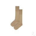 Boys 3/4 Plain Long Socks - Sand