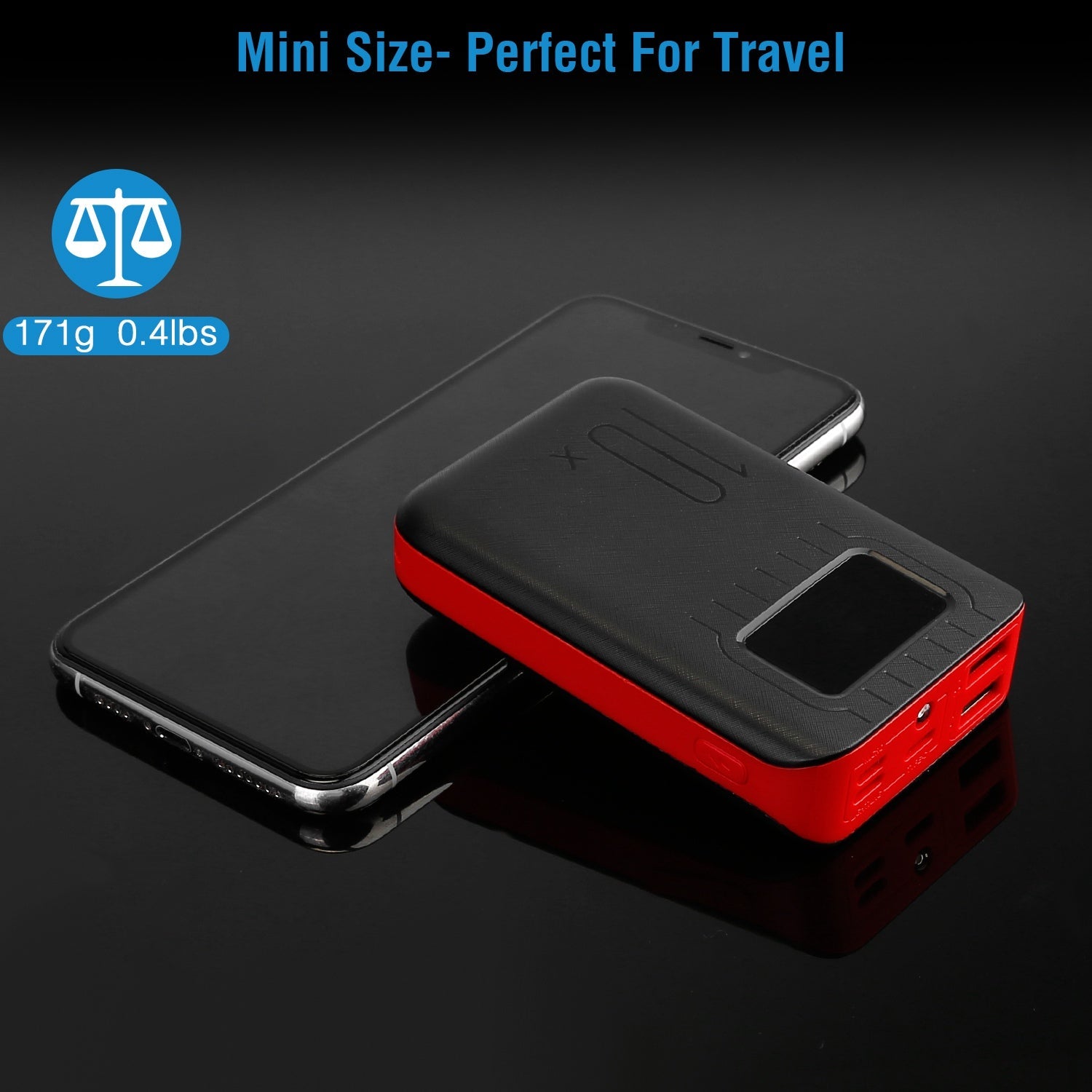 1Pc 1W MAh Portable Power Bank External Battery Pack Charger Dual USB