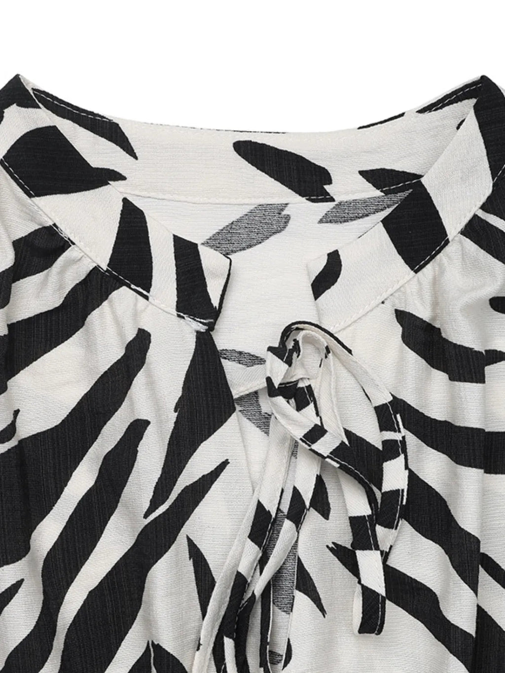 Printed Notched Sleeveless Midi Dress