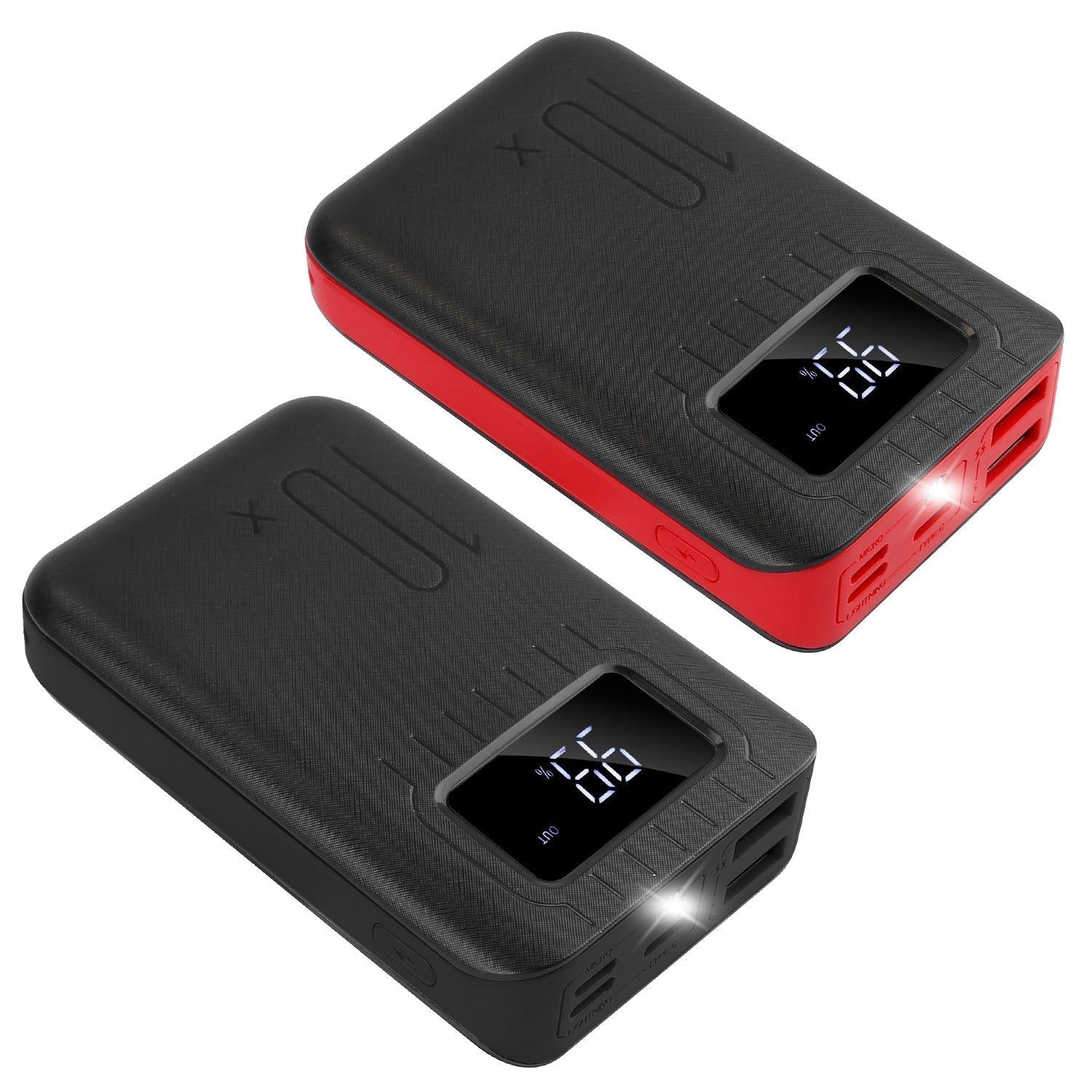 1Pc 1W MAh Portable Power Bank External Battery Pack Charger Dual USB