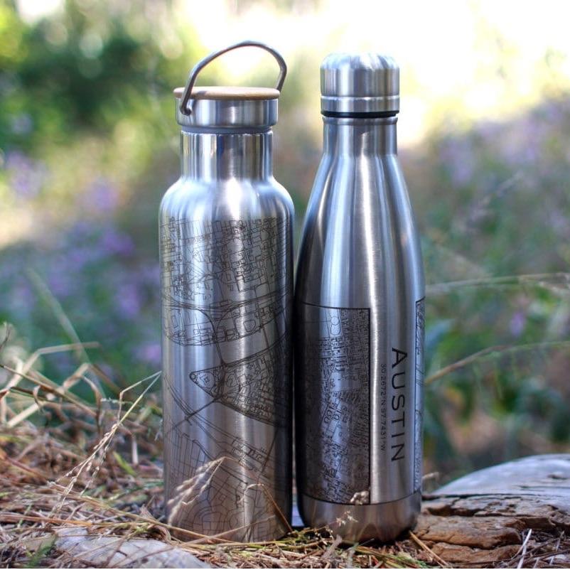 Cormorant Lake - Manitoba Map Insulated Bottle