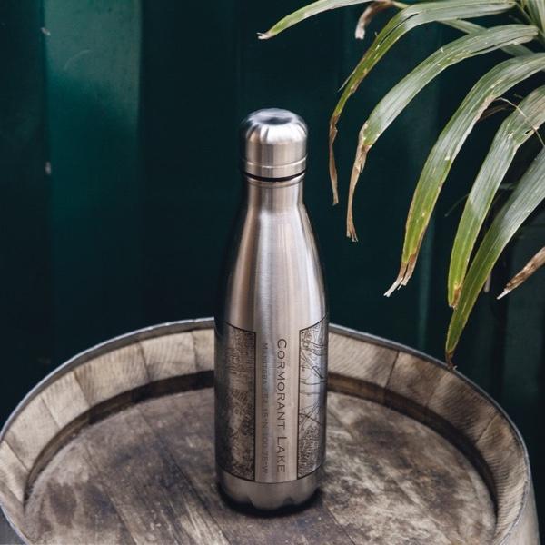 Cormorant Lake - Manitoba Map Insulated Bottle
