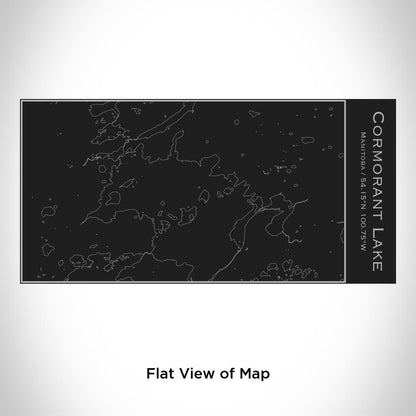 Cormorant Lake - Manitoba Map Insulated Bottle in Matte Black
