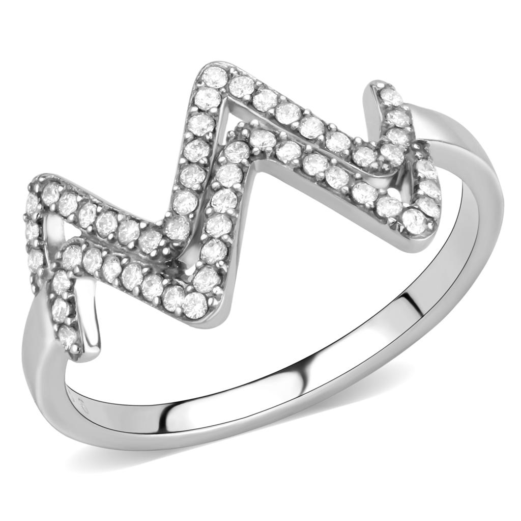 DA339 No Plating Stainless Steel Ring with AAA