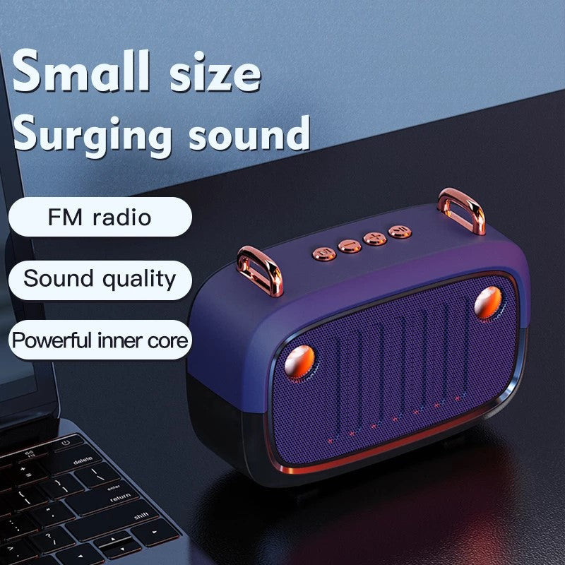 Portable Wireless Subwoofer Bluetooth V5.0 Speaker With FM