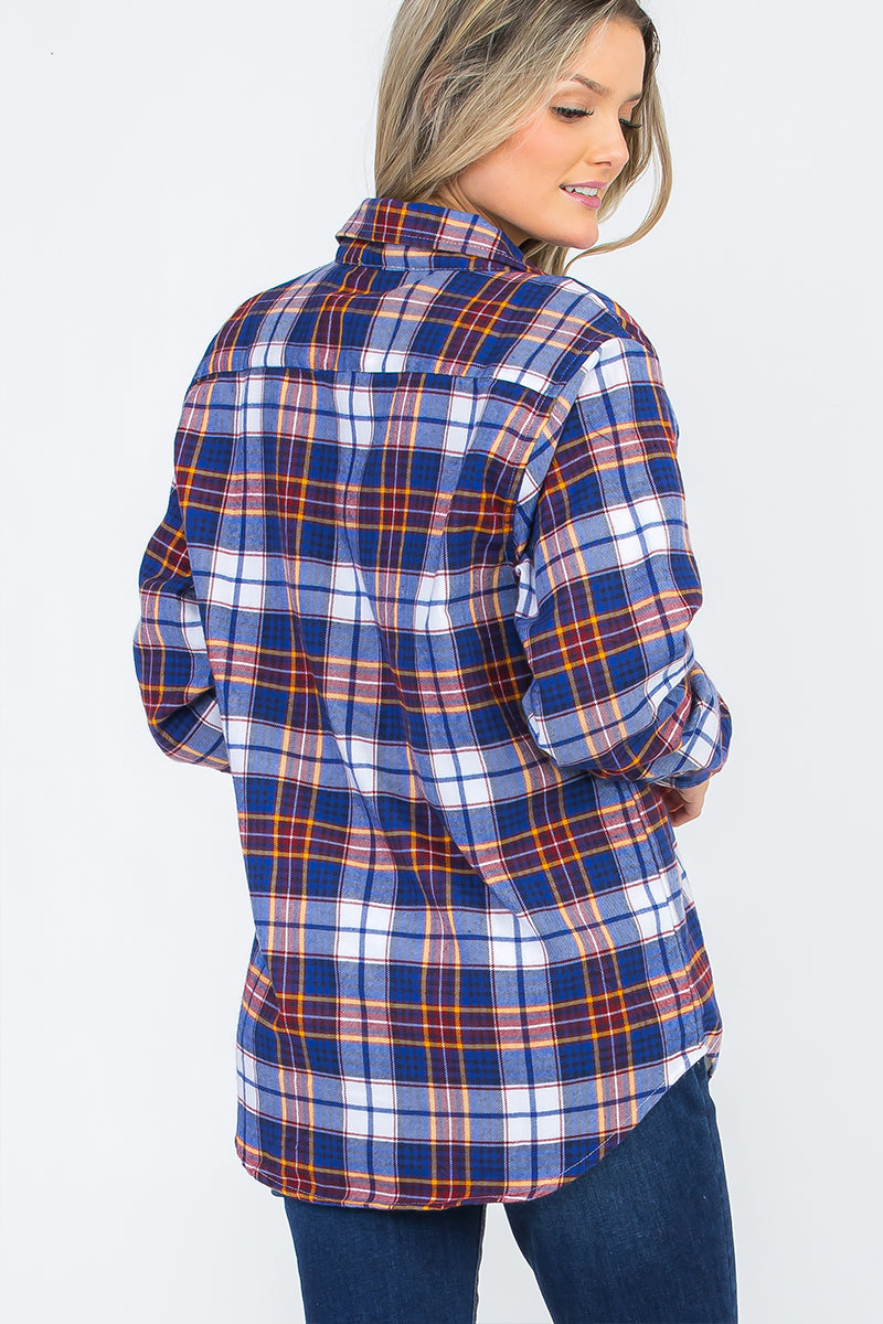 Oversize Boyfriend Plaid Checkered Flannel