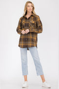 Oversize Boyfriend Plaid Checkered Flannel FL104