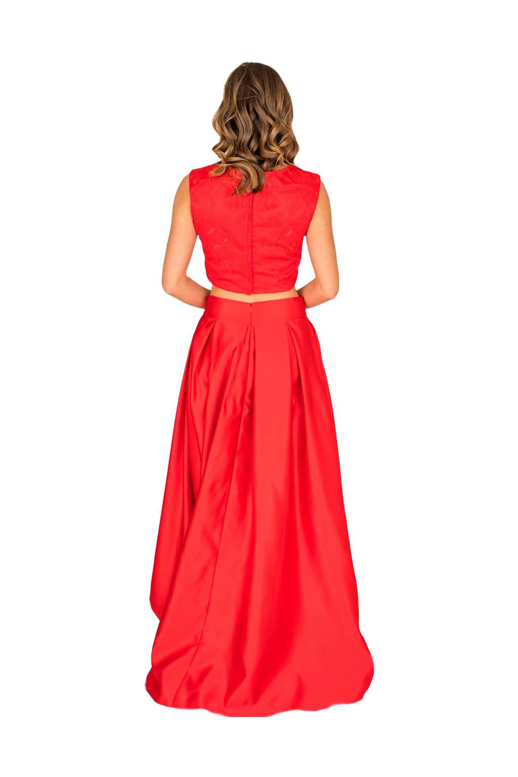 Formal Train Skirt & Lace Top Combo