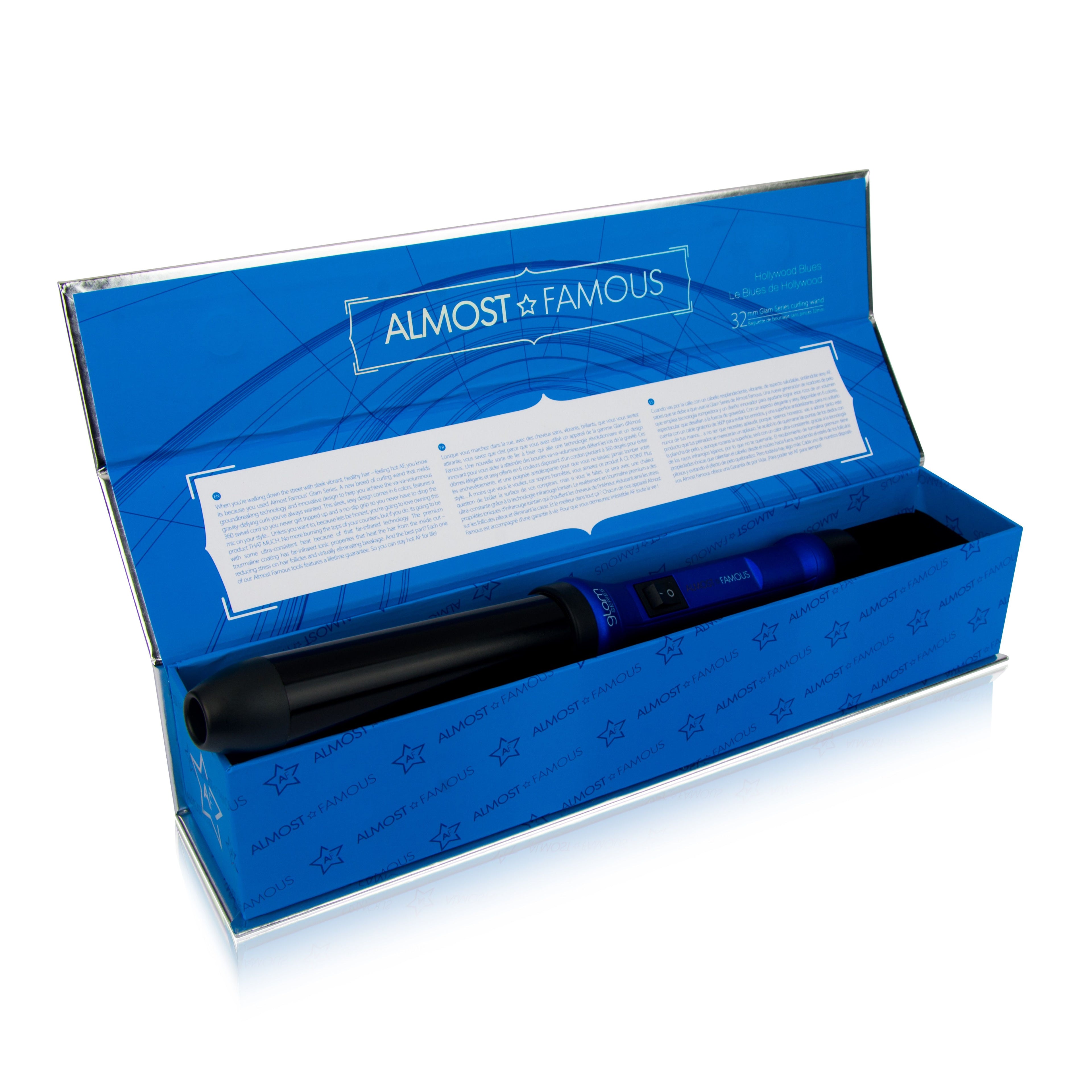 Almost Famous 32mm Glam Series Curling Wand with Gem Infused Barrel
