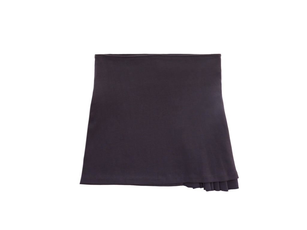 HALF-PLEATED MINI SKIRT