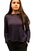 Bell Sleeve Light Knit  Low Crop Top