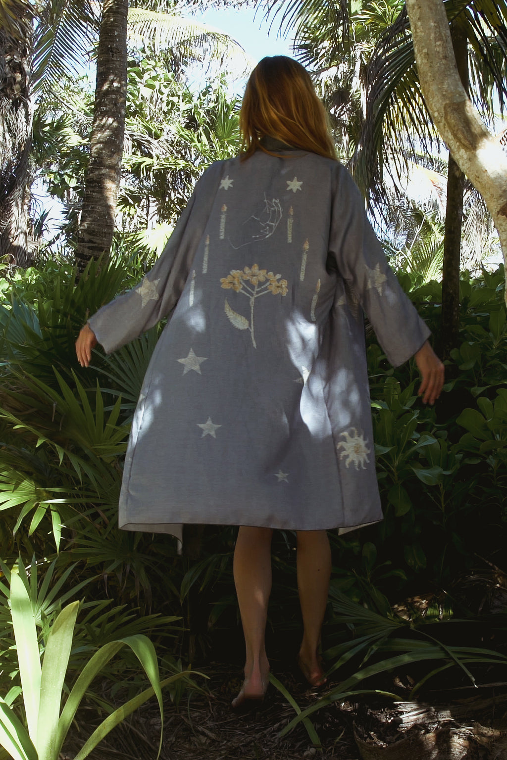 The Rigel Robe in Sky View Blue