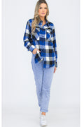 Oversize Boyfriend Plaid Checkered Flannel FL112