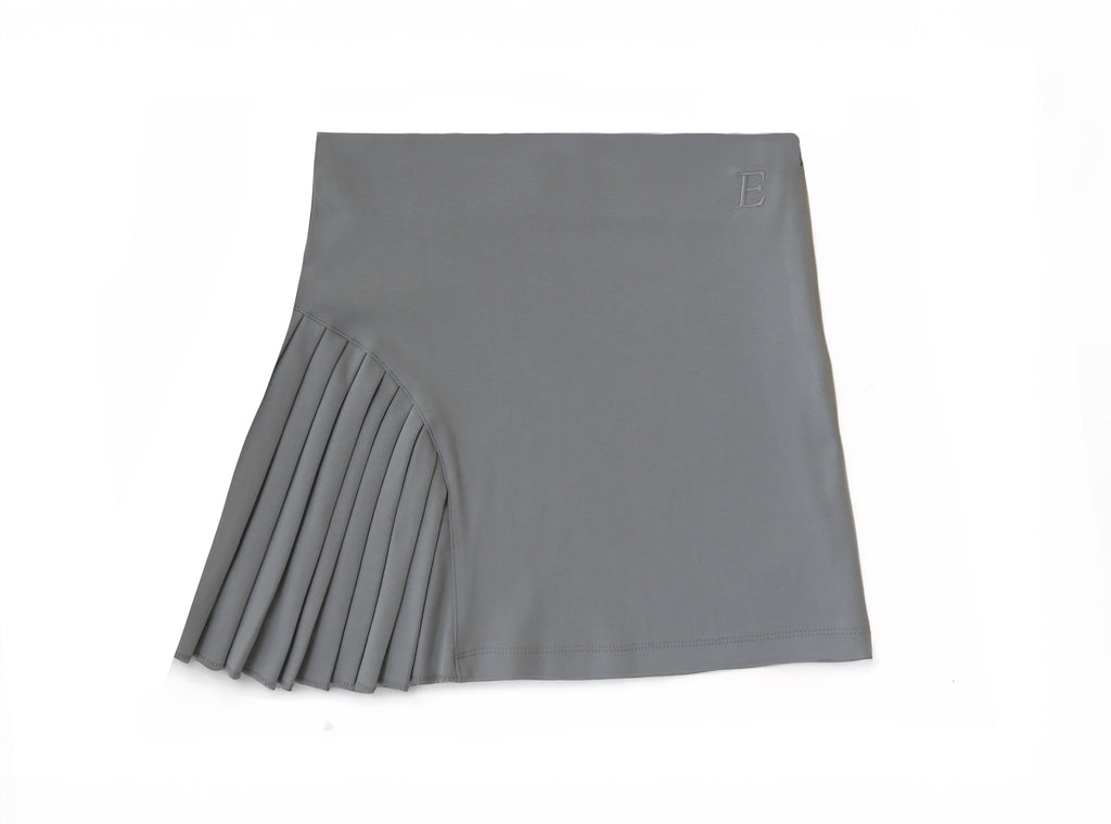 HALF-PLEATED MINI SKIRT