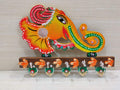 Ganesha Wooden Wall Hanging with Key Holder for Home