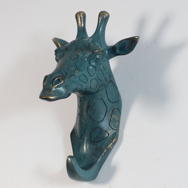 Resin Giraffe Head Hook