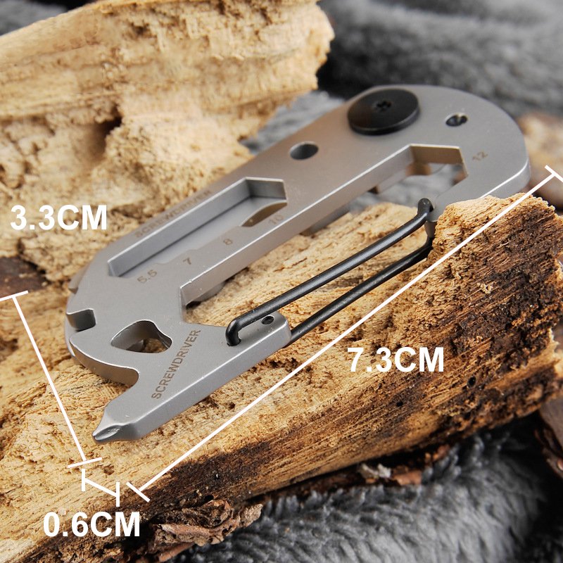 Fuchsia Molly 14-in-1 outdoor camping multi-tool with various foldable tools including knives, screwdrivers, and bottle openers.