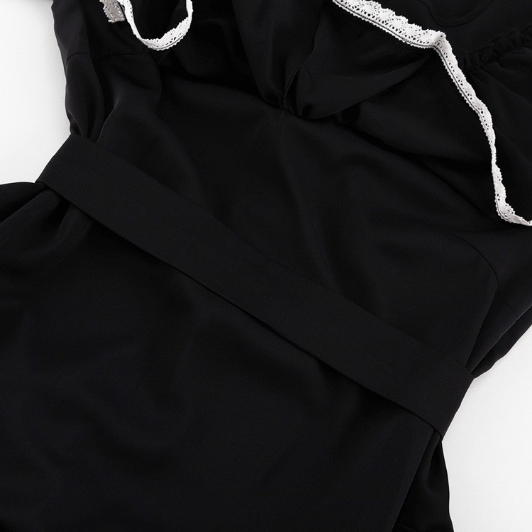Women's Graceful And Fashionable Bell Sleeve Ruffle Dress