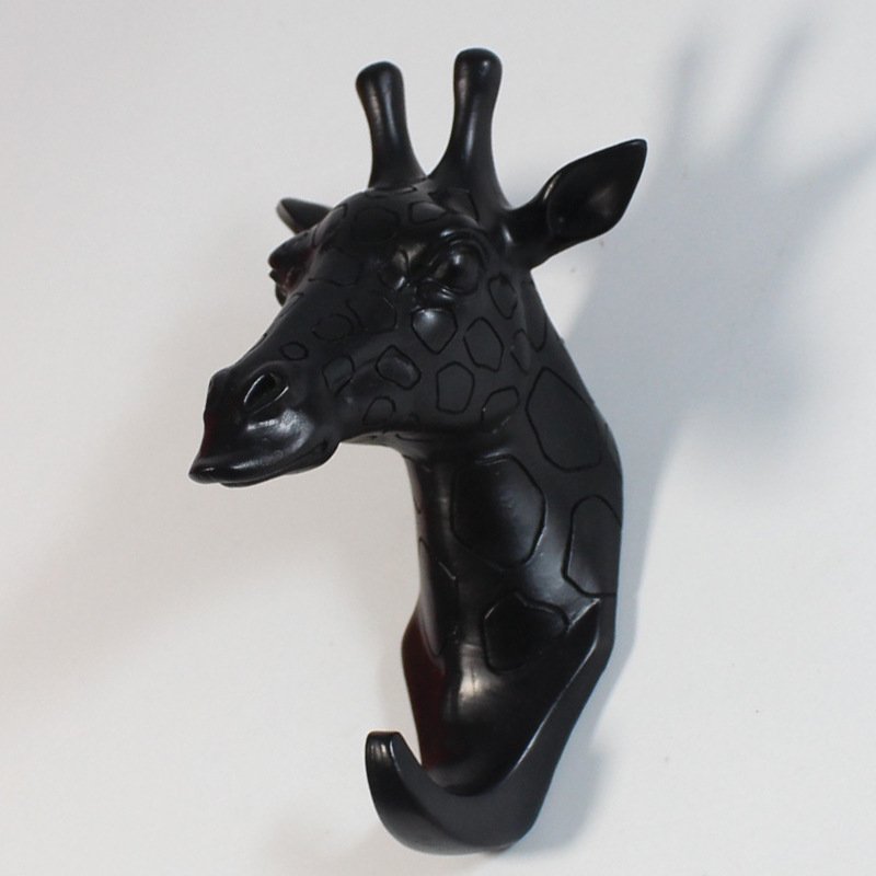 Resin Giraffe Head Hook