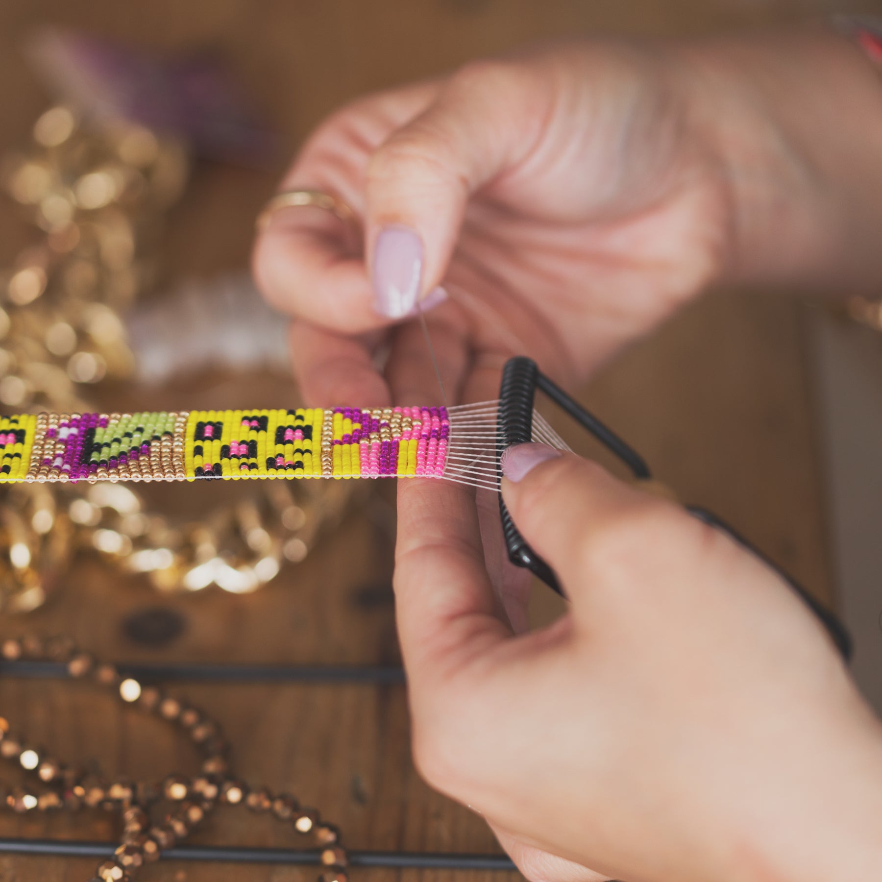 Twilight Bracelet - Pink / Orange / Blue / Gold