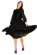 Crushed Chiffon Skirt