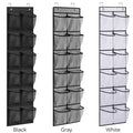 12 Pockets Over Door Hanging Shoe Storage Organizer Rack Holder Closet
