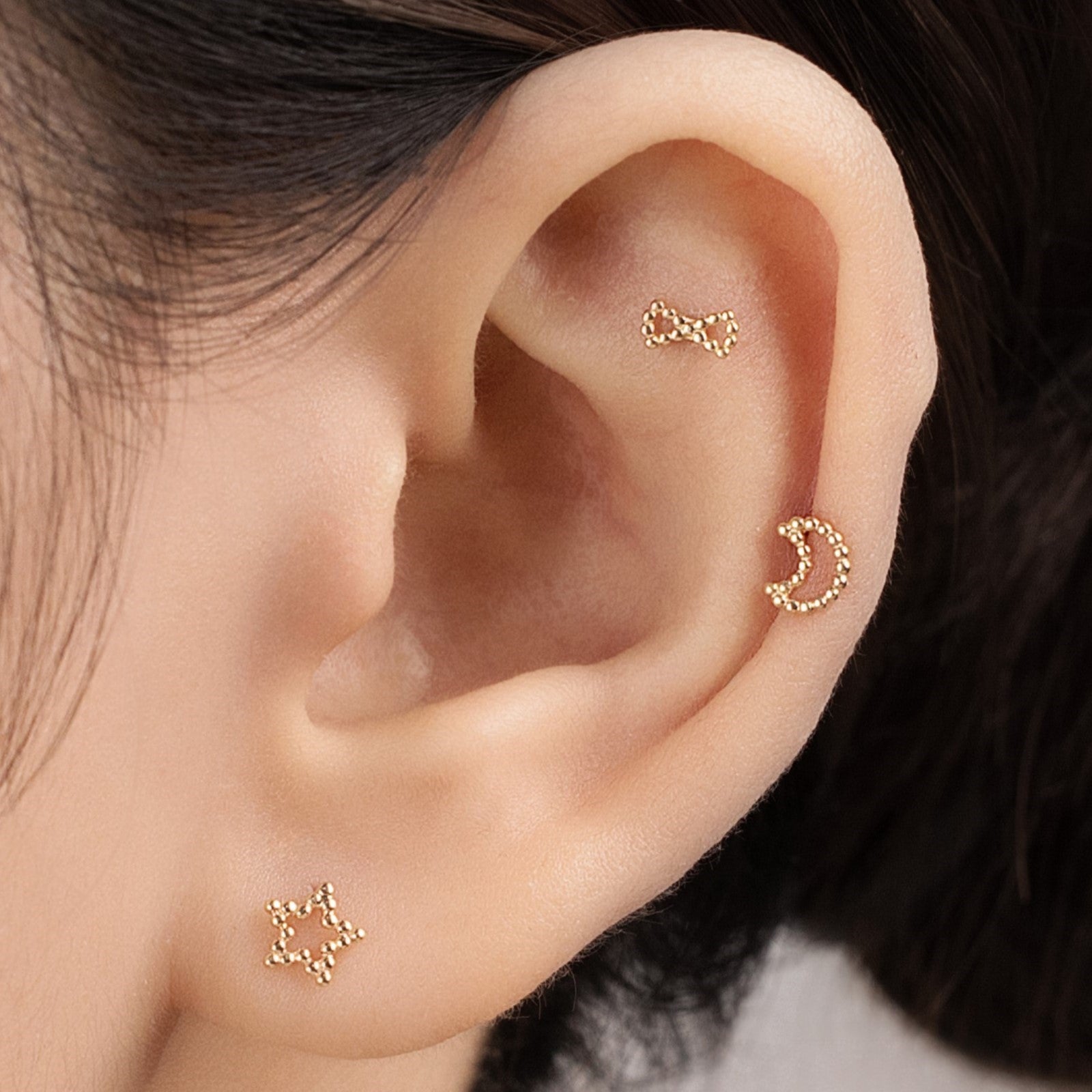 14K (58.5%) SOLID GOLD STELLA PIERCING