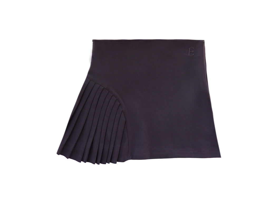 HALF-PLEATED MINI SKIRT