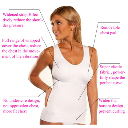 Women’s teal Simba tummy control shapewear tank top in XL, activewear with slimming fit and adjustable straps, front view.