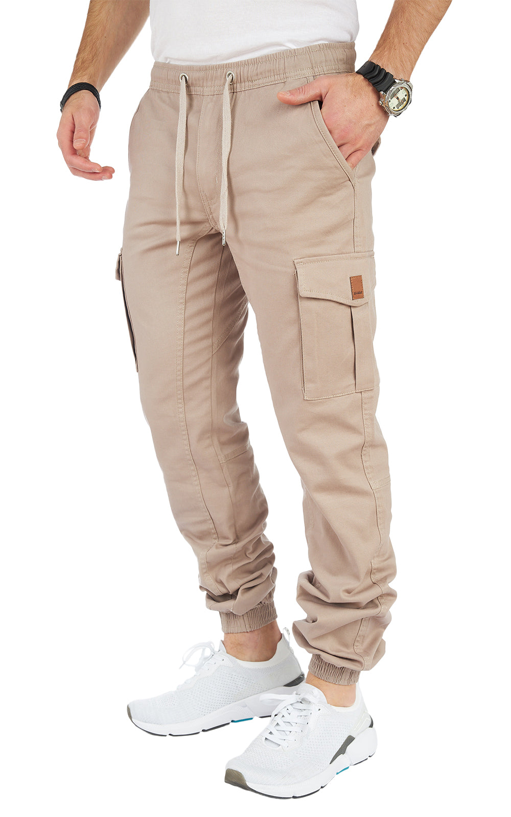 8001 - STYLEKO Cargohose Elastischer Hosenband