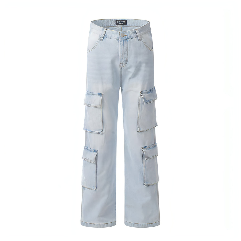 DenimDare™ Wash Light Color Cargo Jeans Men