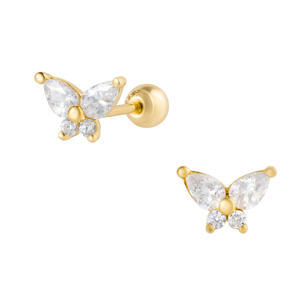 14K (58.5%) SOLID GOLD MOTH PIERCING