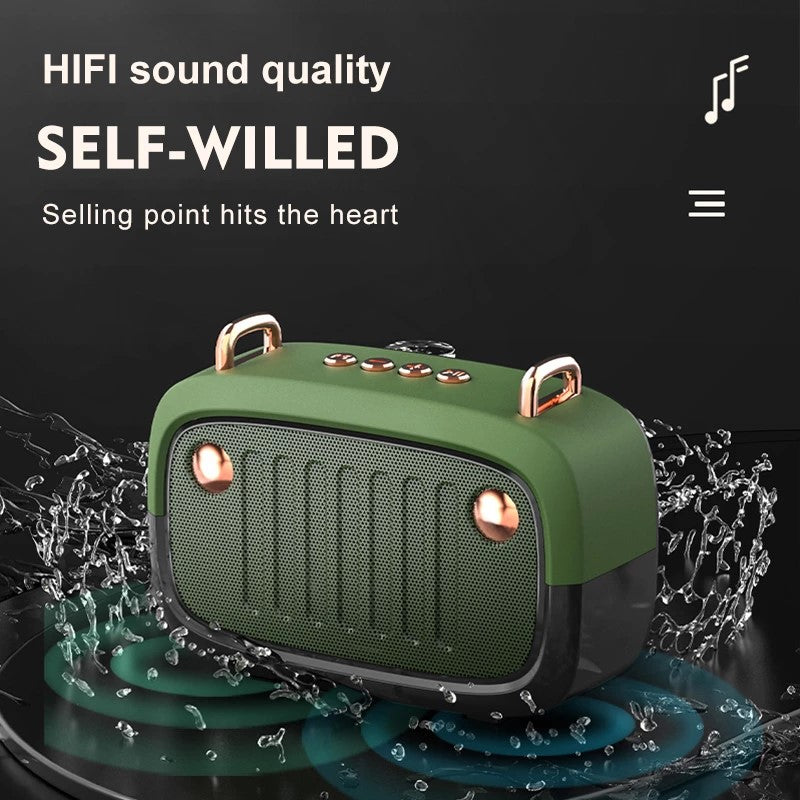 Portable Wireless Subwoofer Bluetooth V5.0 Speaker With FM