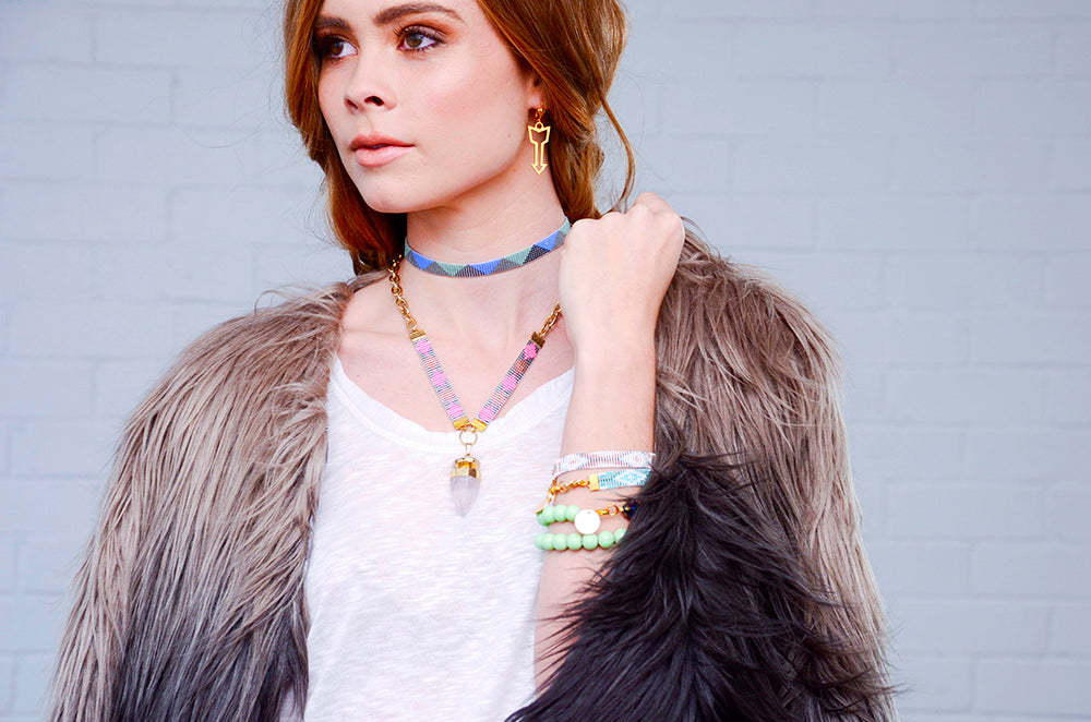 Twilight Bracelet - Pink / Orange / Blue / Gold