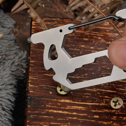Fuchsia Molly 14-in-1 outdoor camping multi-tool with various tools including knives, screwdrivers, and bottle openers.