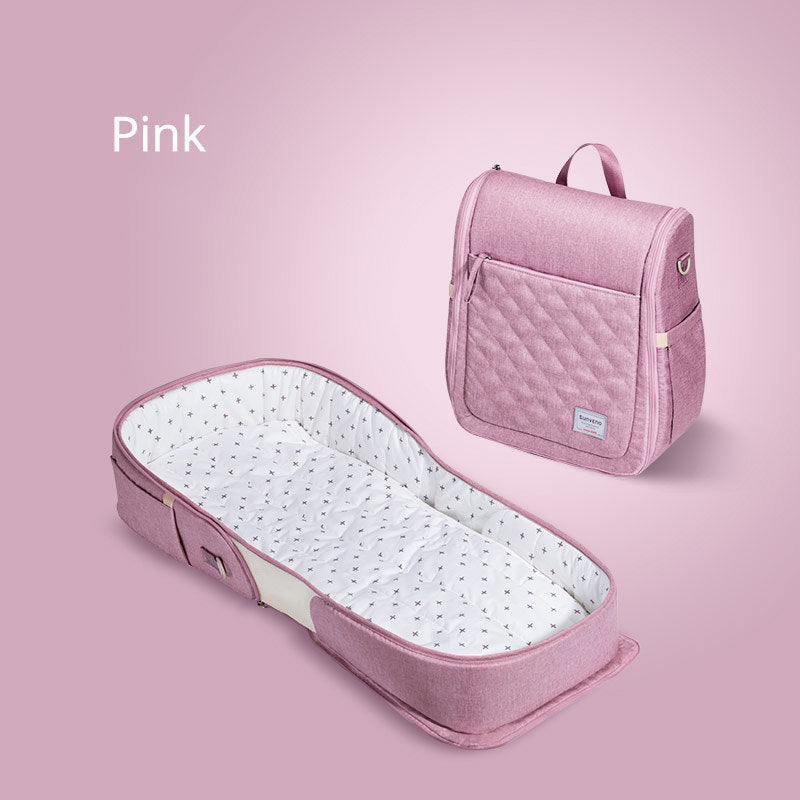 Baby Portable Bed Bag Foldable Newborn Travel Crib Carry-on Nest Bed